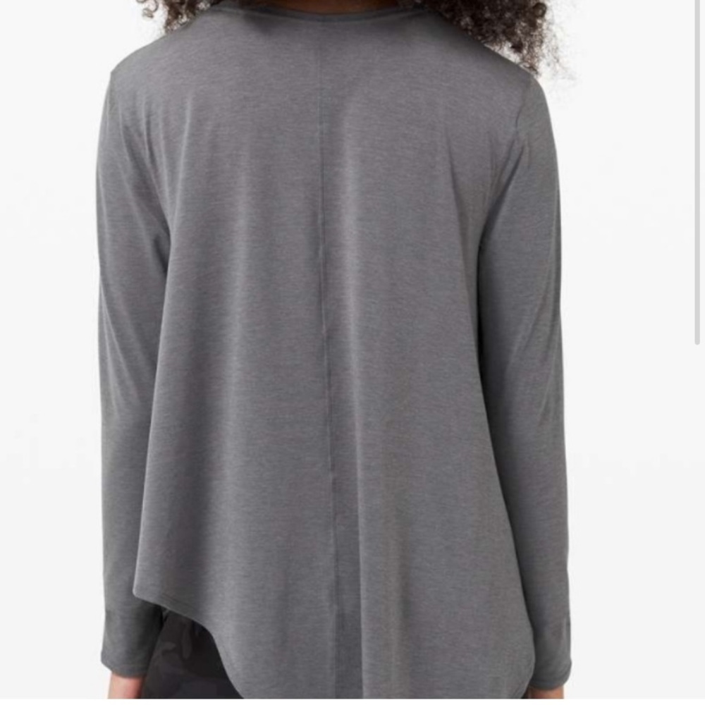 Lululemon lifted balance long sleeve, heathered titanium M/L - Picture 4 of 12